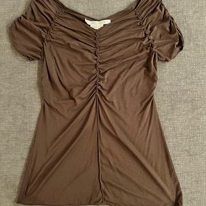 NWT Max Studio Cinched Cap Sleeve Top Sz M